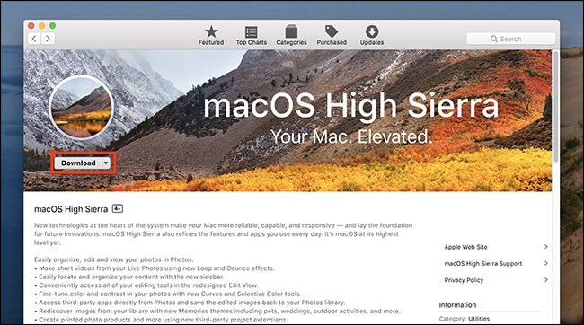 Mac update for sierra